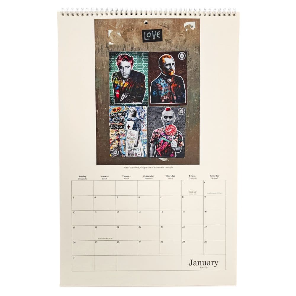 Street Art Poster 2027 Wall Calendar Second Alternate Image