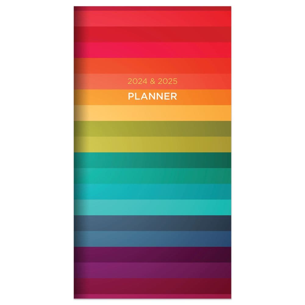 Rainbow Stripe 2yr 2024 Pocket Planner Main Image
