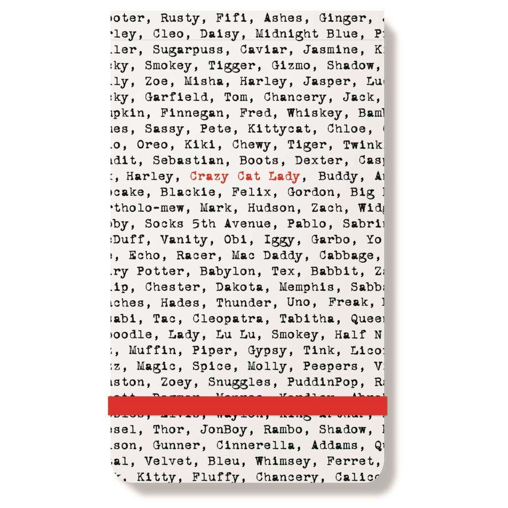 Crazy Cat Lady Typewriter Notepad