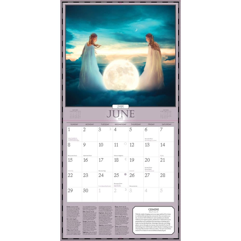 Astrology 2025 Wall Calendar Second Alternate Image width="1000" height="1000"