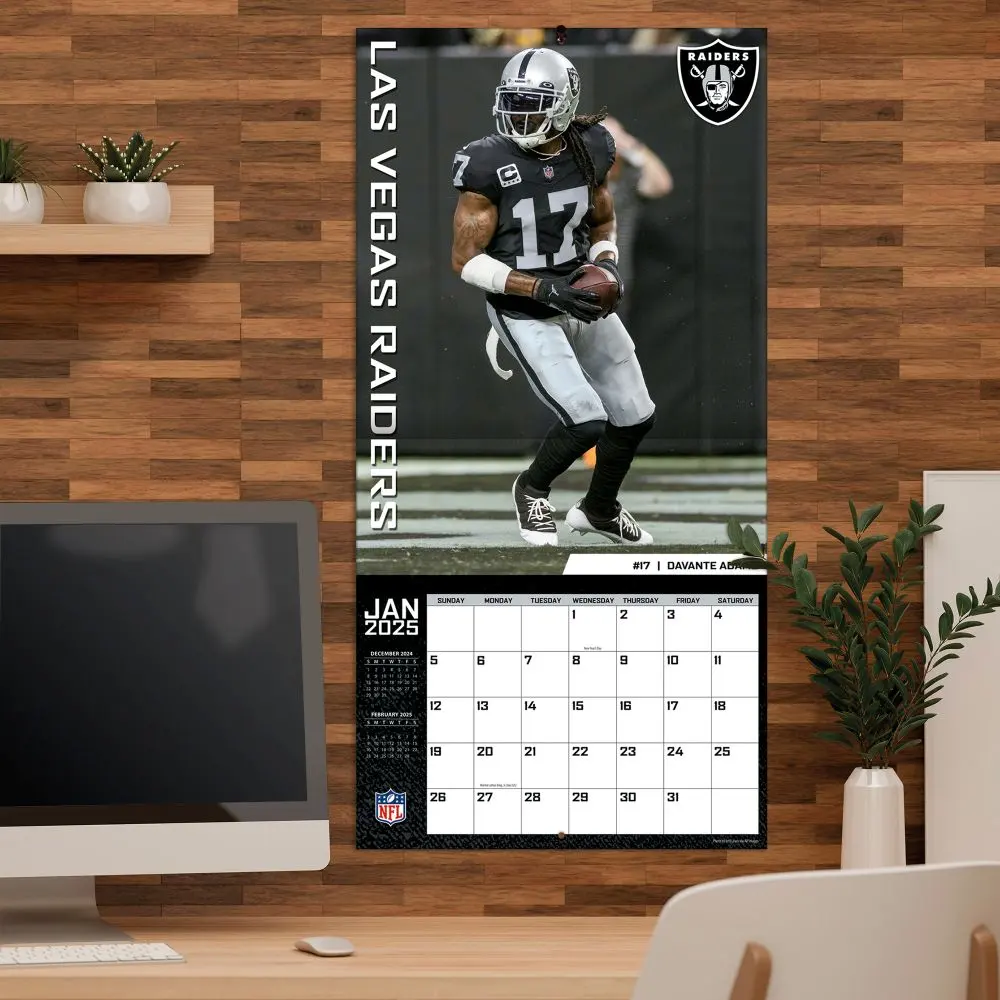 NFL Las Vegas Raiders 2025 Wall Calendar