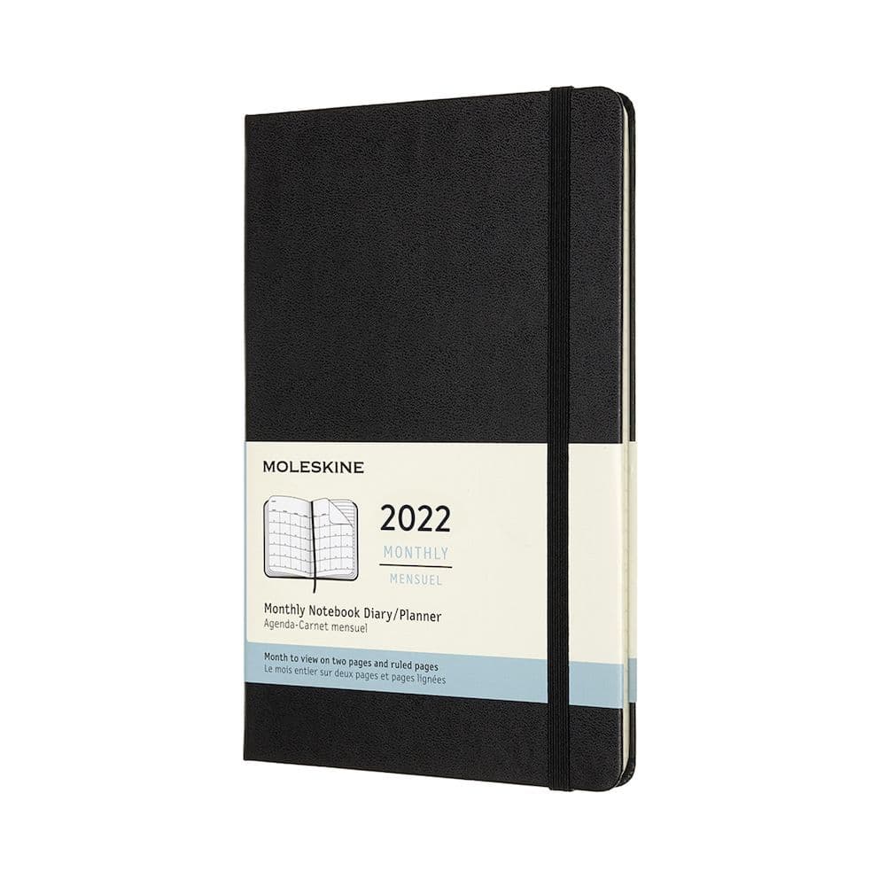 Moleskine 2022 Large Monthly Hard Cover Planner (Black)