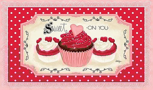 Sweet On You Doormat by LoriLynn Simms Main Image