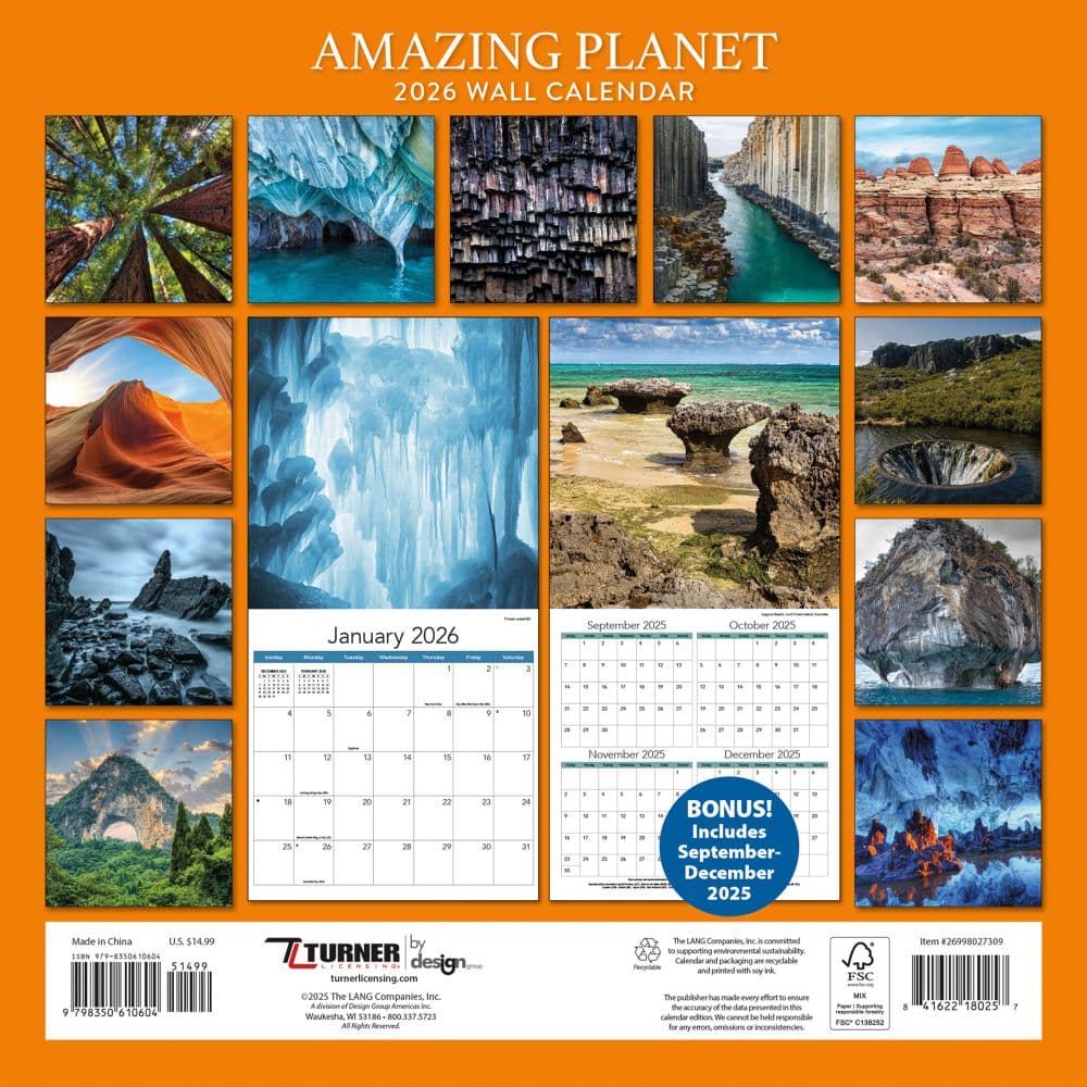 Amazing Planet 2026 Wall Calendar_ALT1