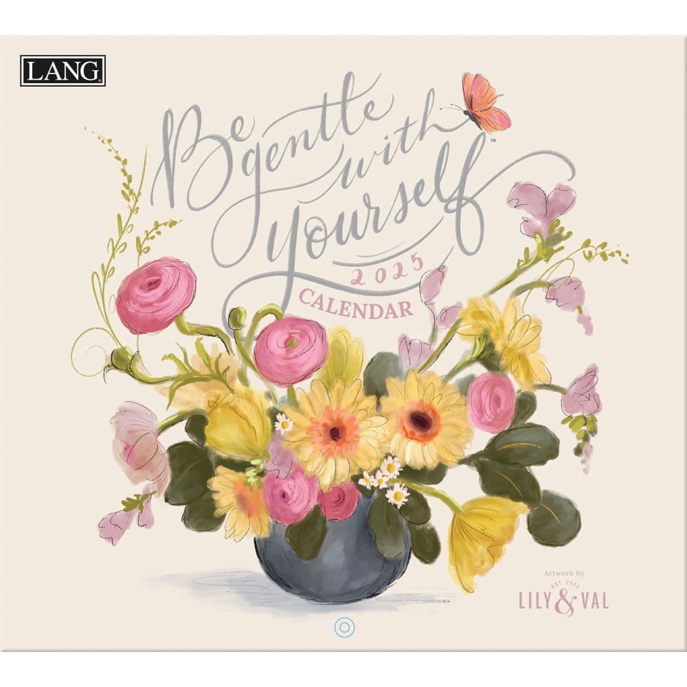 Be Gentle with Yourself by Lily and Val 2025 Wall Calendar