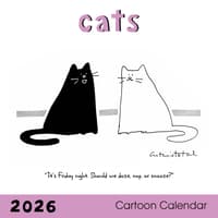image Cats Cartoon 2026 Wall Calendar Main Product