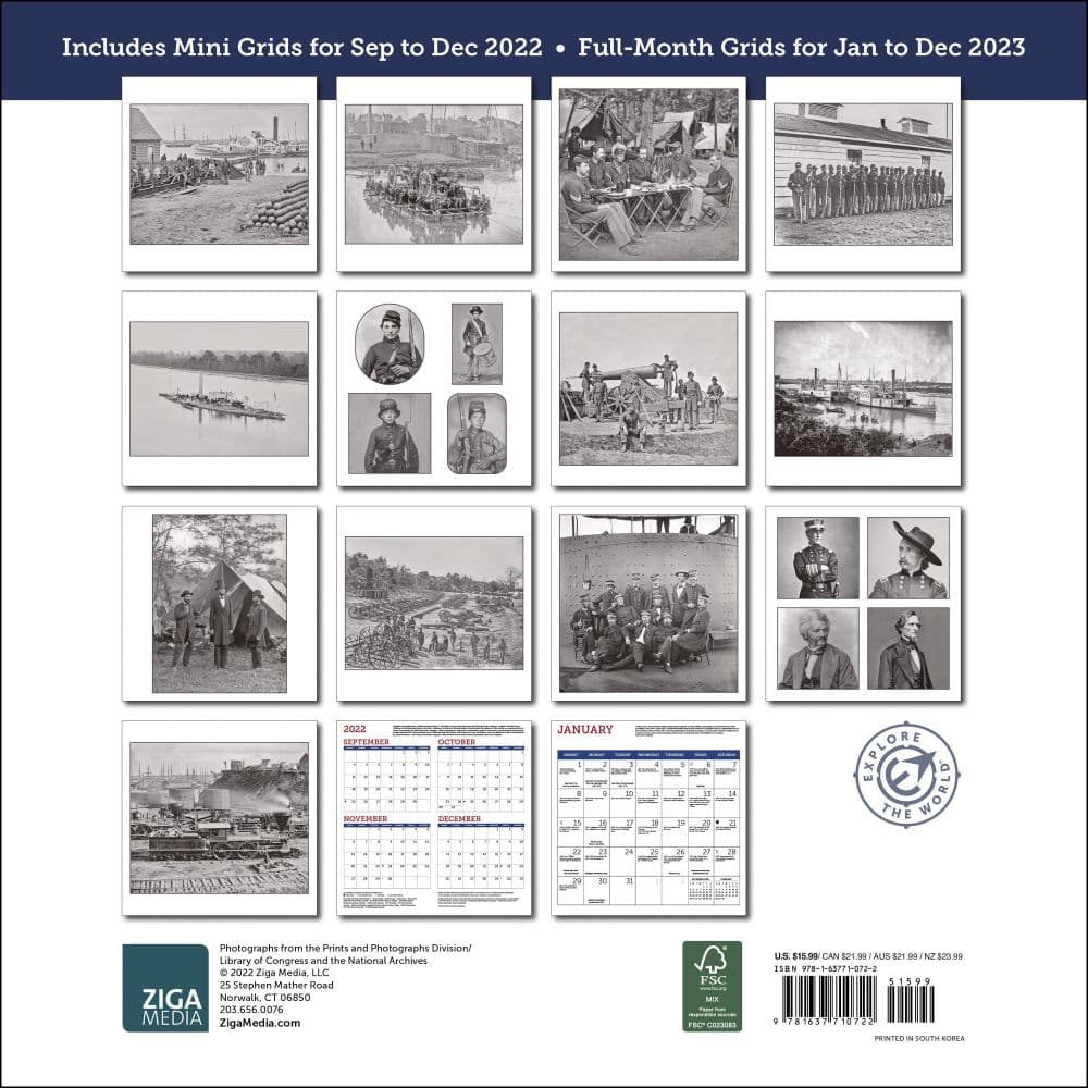 2023 Lang Civil War Calendar - Printable Calendar 2023