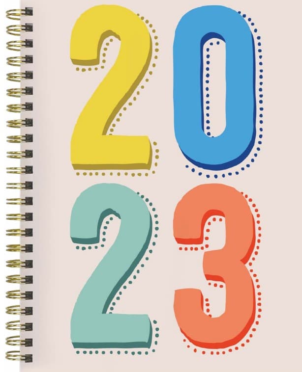 TF Publishing Big and Loud Year 2023 Medium Daily Weekly Monthly Planner