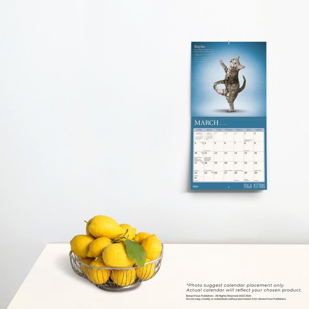 Yoga Kittens 2024 Mini Wall Calendar Third Alternate Image width=&quot;1000&quot; height=&quot;1000&quot;
