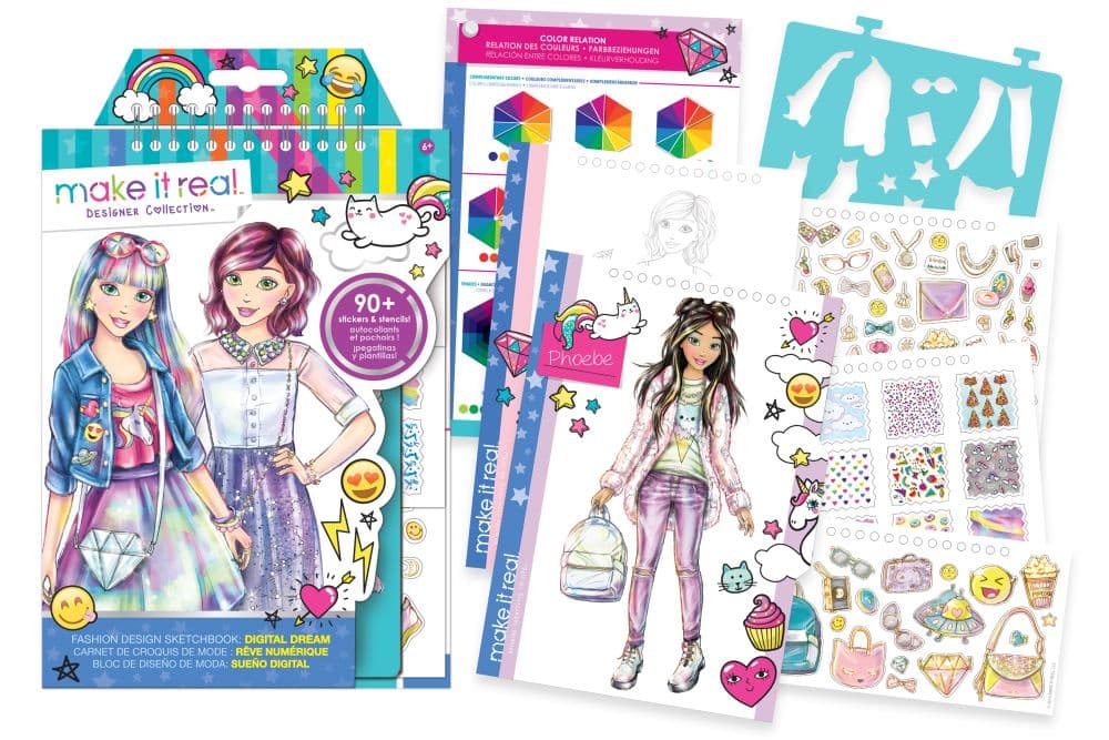 image Fashion Design Sketchbook Digital Dream Craft Kit Main Image