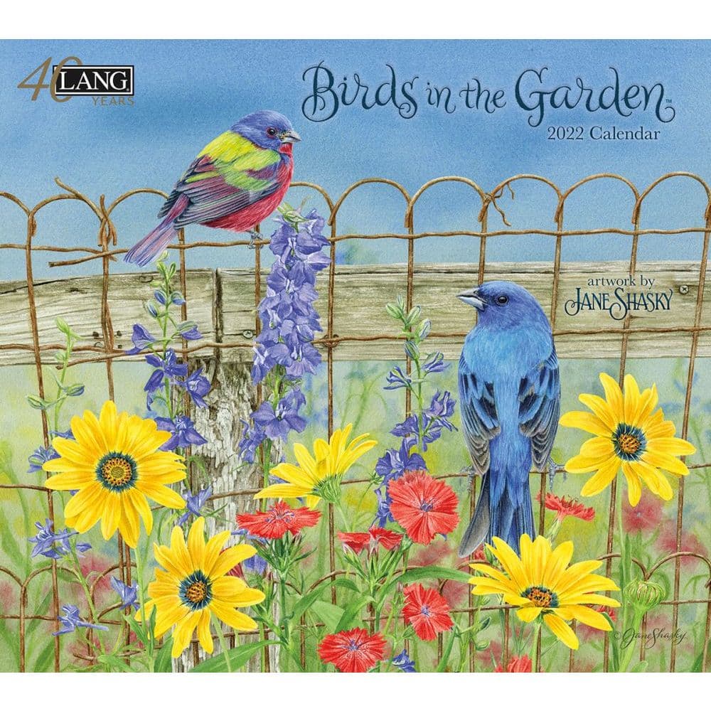 Birds In The Garden 2022 Wall Calendar