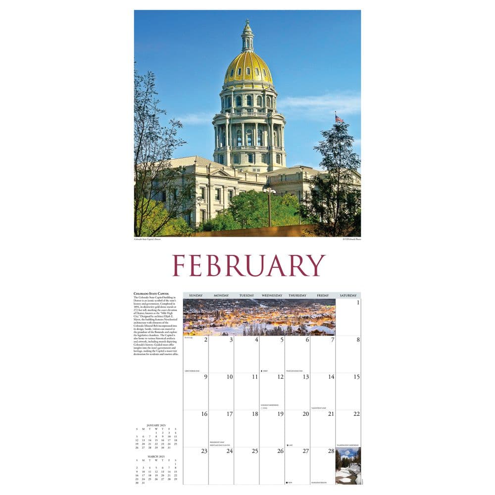 Colorado Travel and Events 2025 Wall Calendar Second Alternate Image width="1000" height="1000"