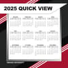 image COL Indiana Hoosiers 2025 Desk Calendar Third Alternate Image