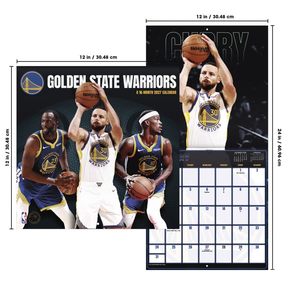 Golden State Warriors 2027 Wall Calendar Sixth Alternate Image