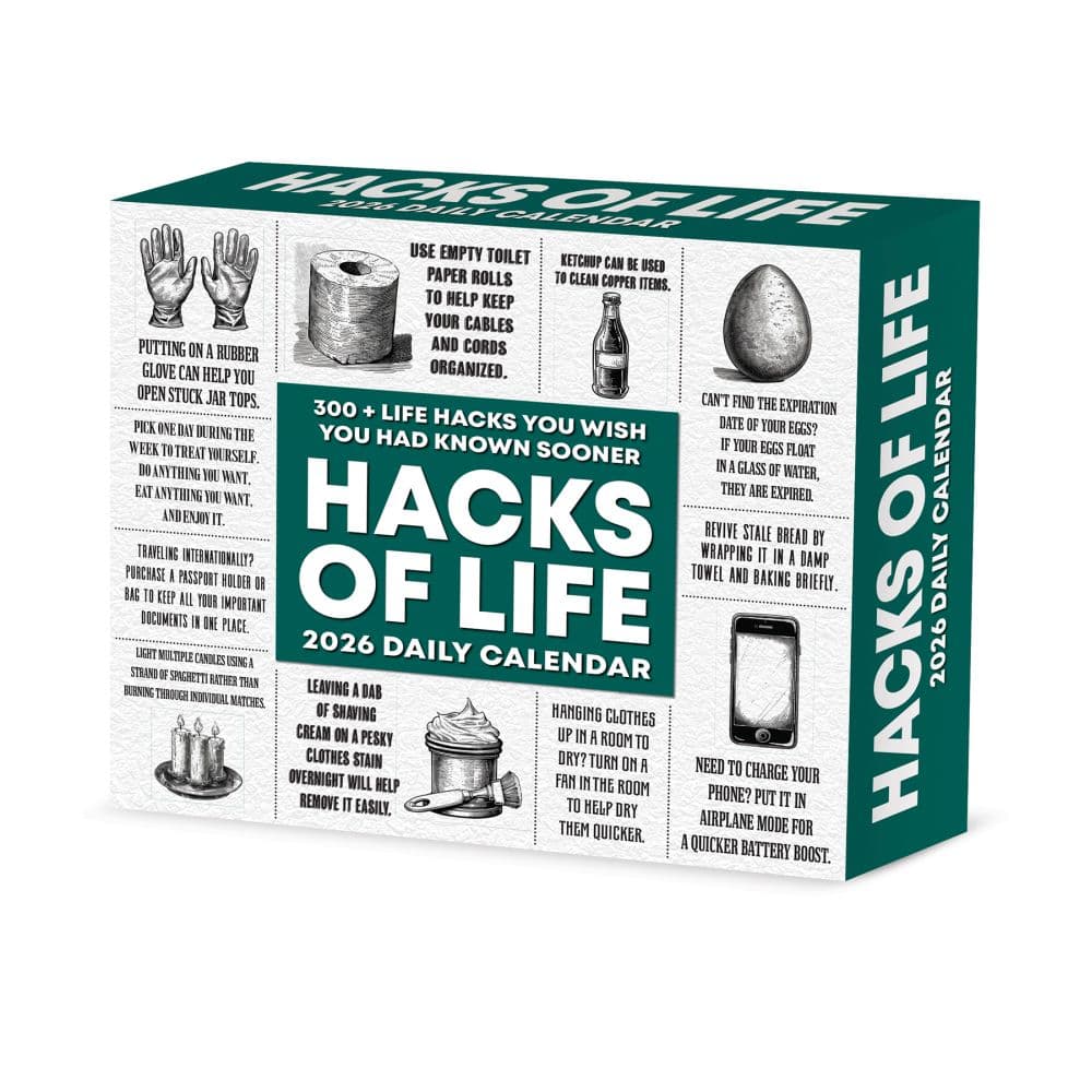 Hacks of Life 2026 Desk Calendar Main Image