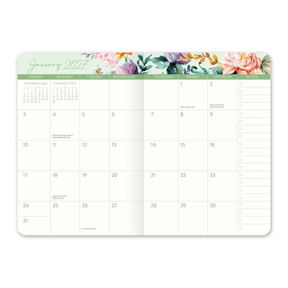 Bella Flora 2027 Monthly Pocket Planner Second Alternate Image