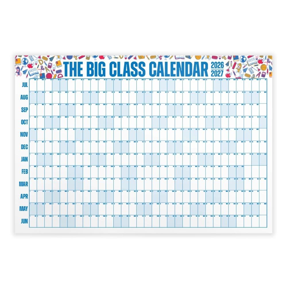 image Big Class 2027 Acedemic Wall Calendar Graphic Main Product Image