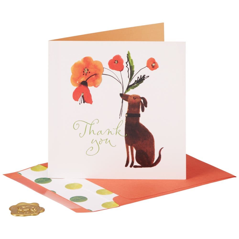 Dog Bringer Thank You Card Eighth Alternate Image width="1000" height="1000"