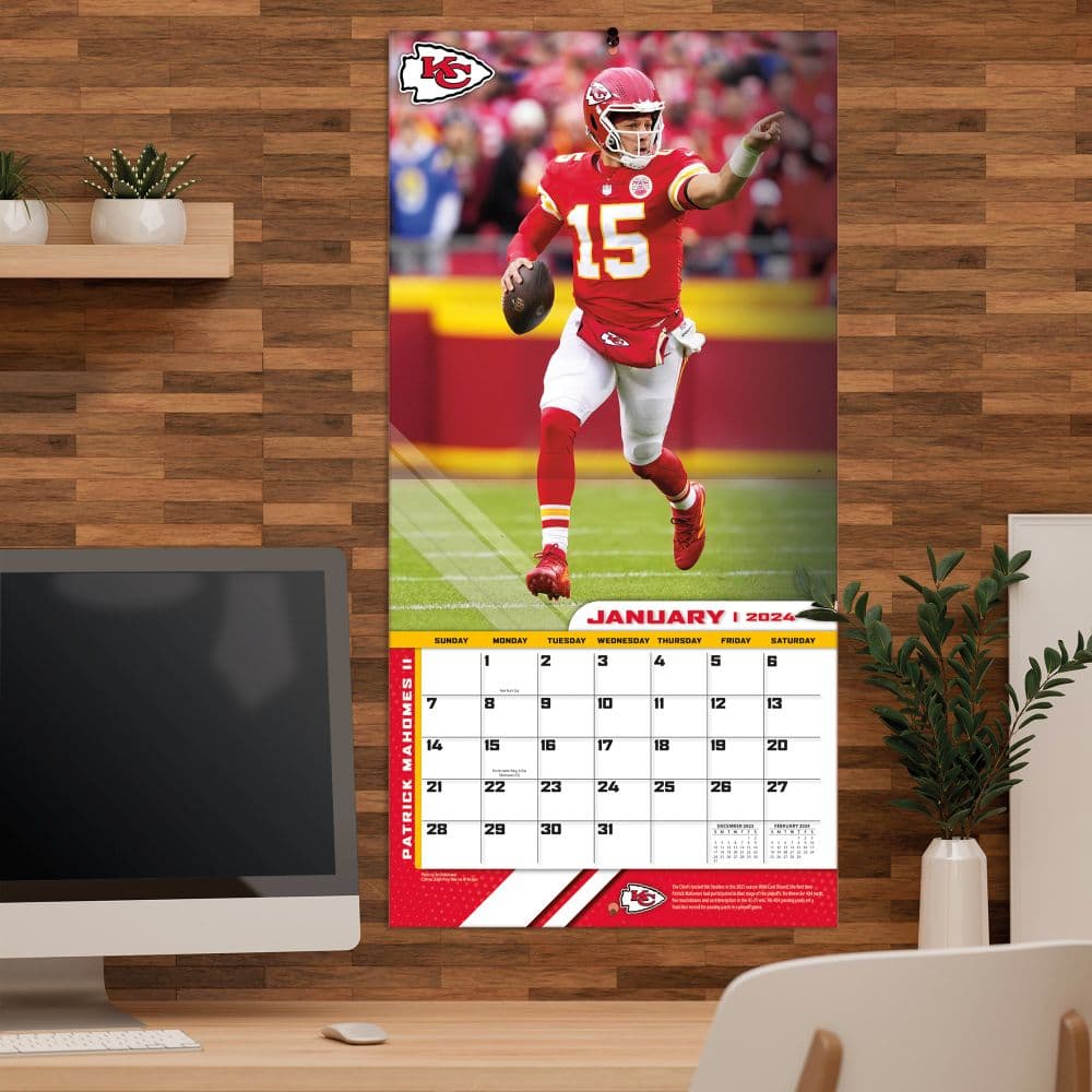 Patrick Mahomes 2024 Wall Calendar