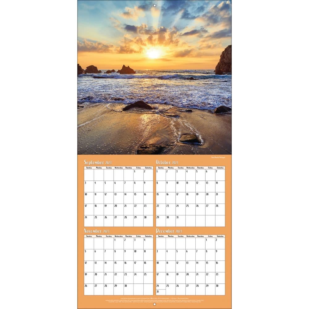 Beaches 2024 Mini Wall Calendar