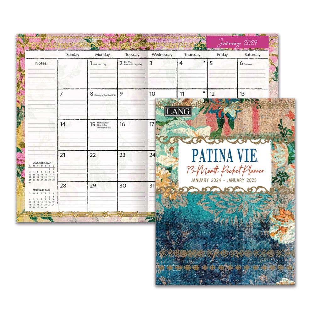 Patina Vie Monthly 2024 Pocket Planner Alternate Image 3