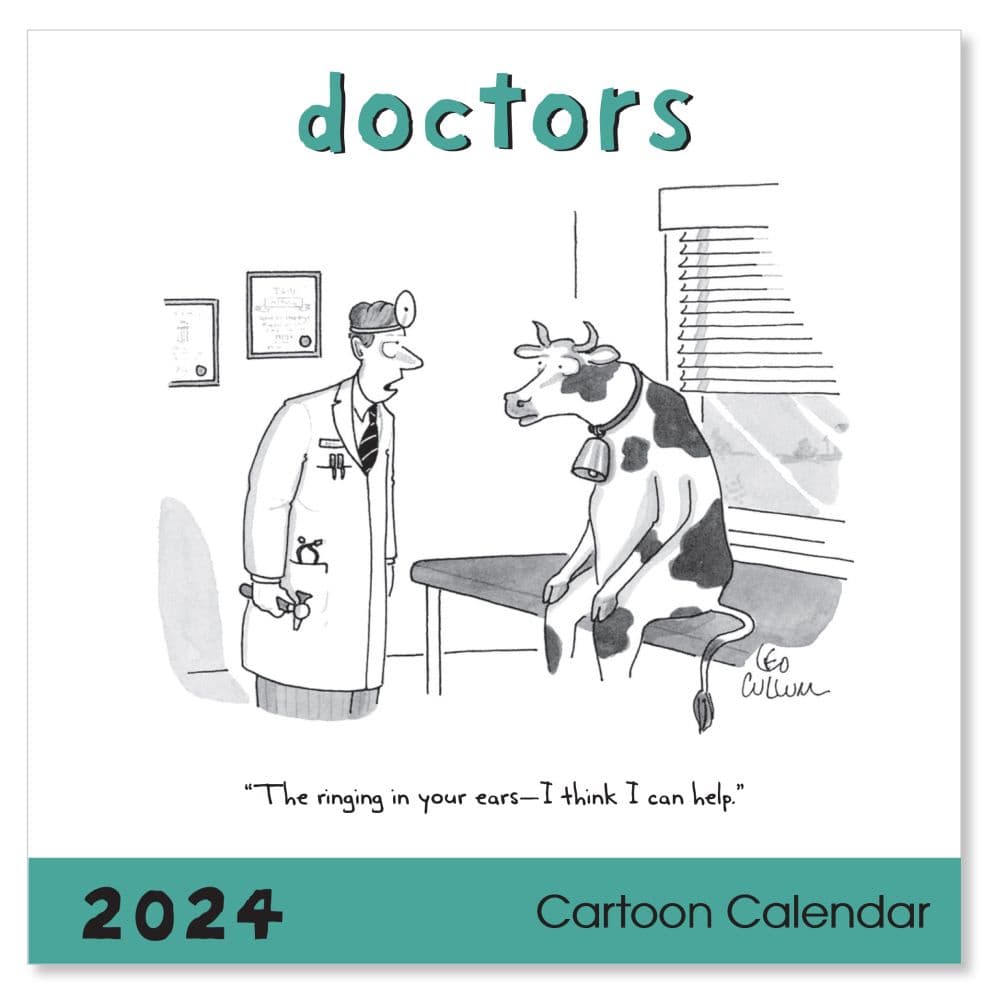 Doctors Cartoons 2025 Wall Calendar