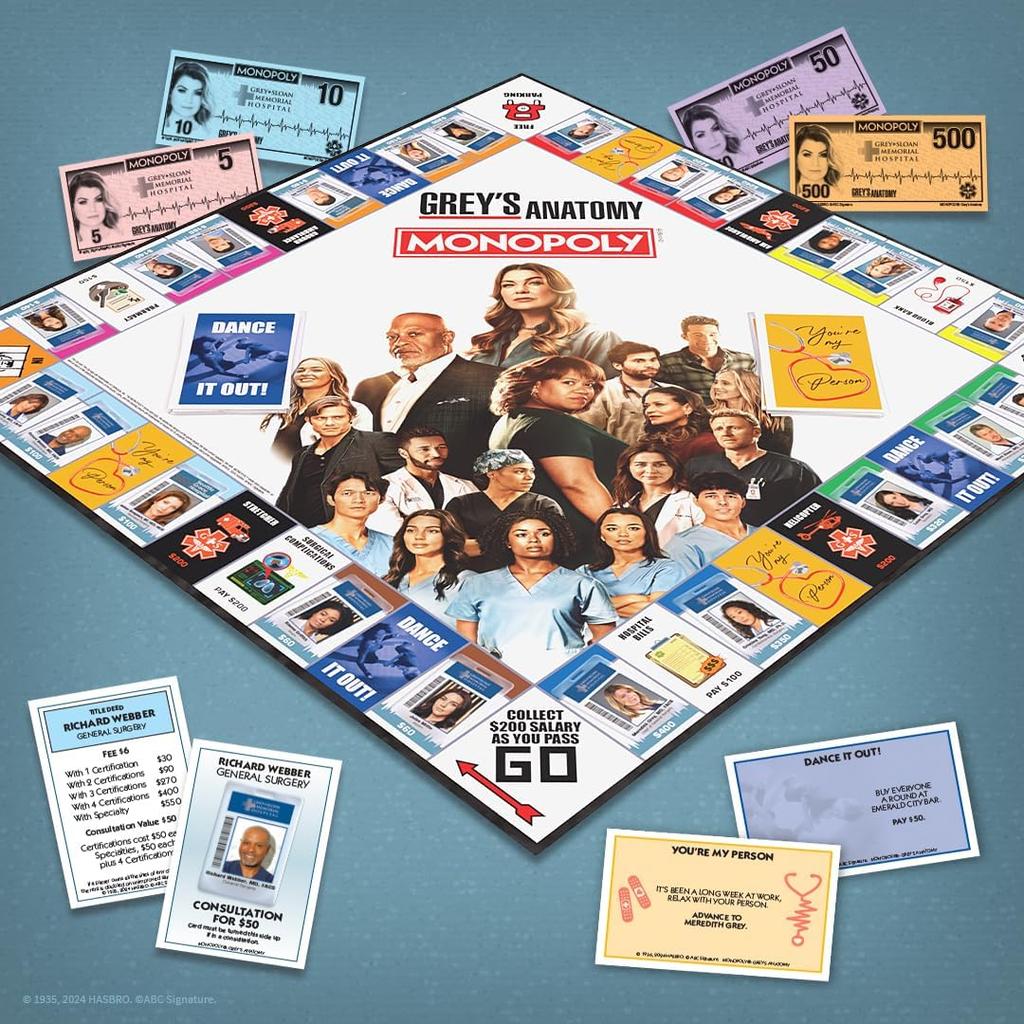 Monopoly Greys Anatomy Board Game fig 7