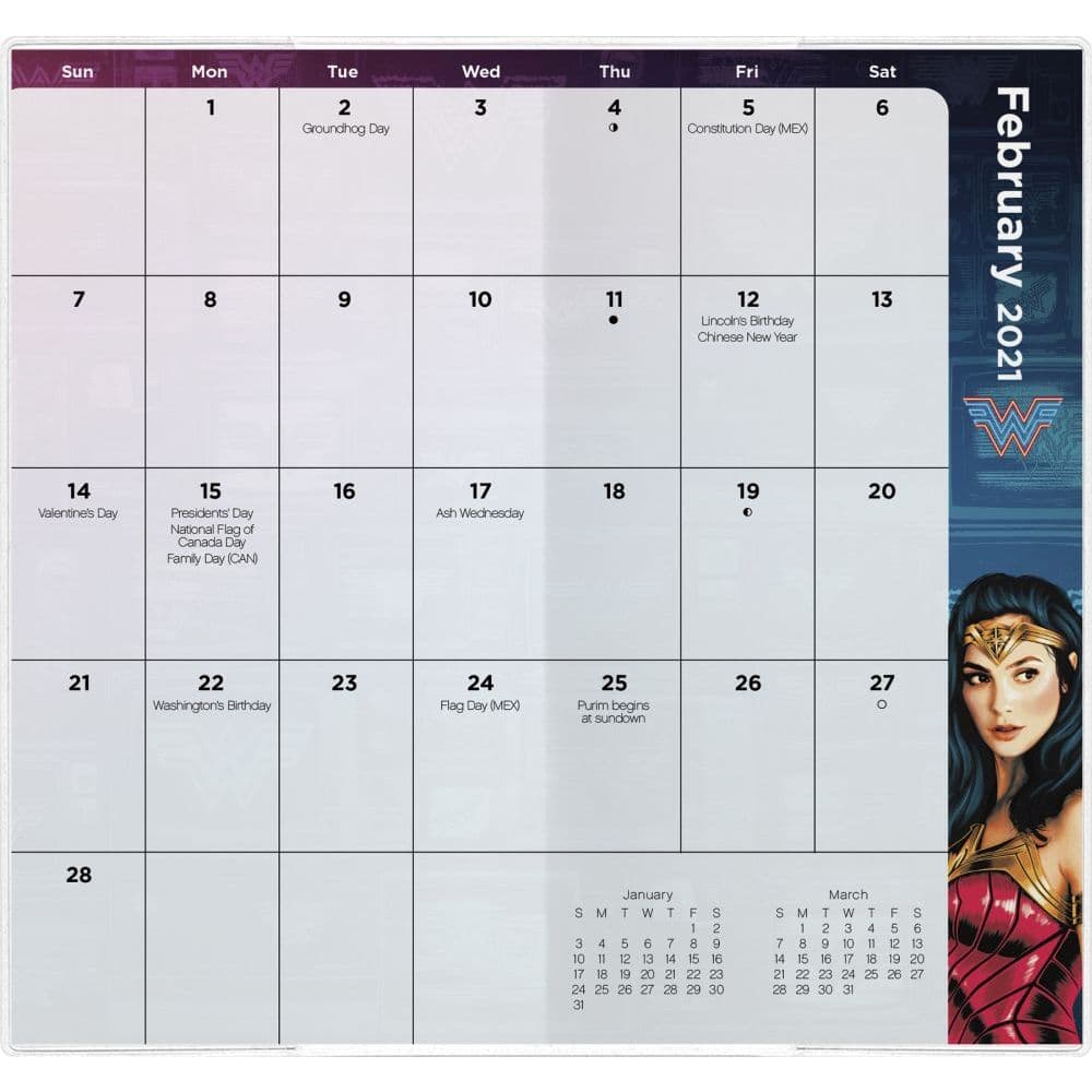 Wonder Woman Monthly Pocket Planner