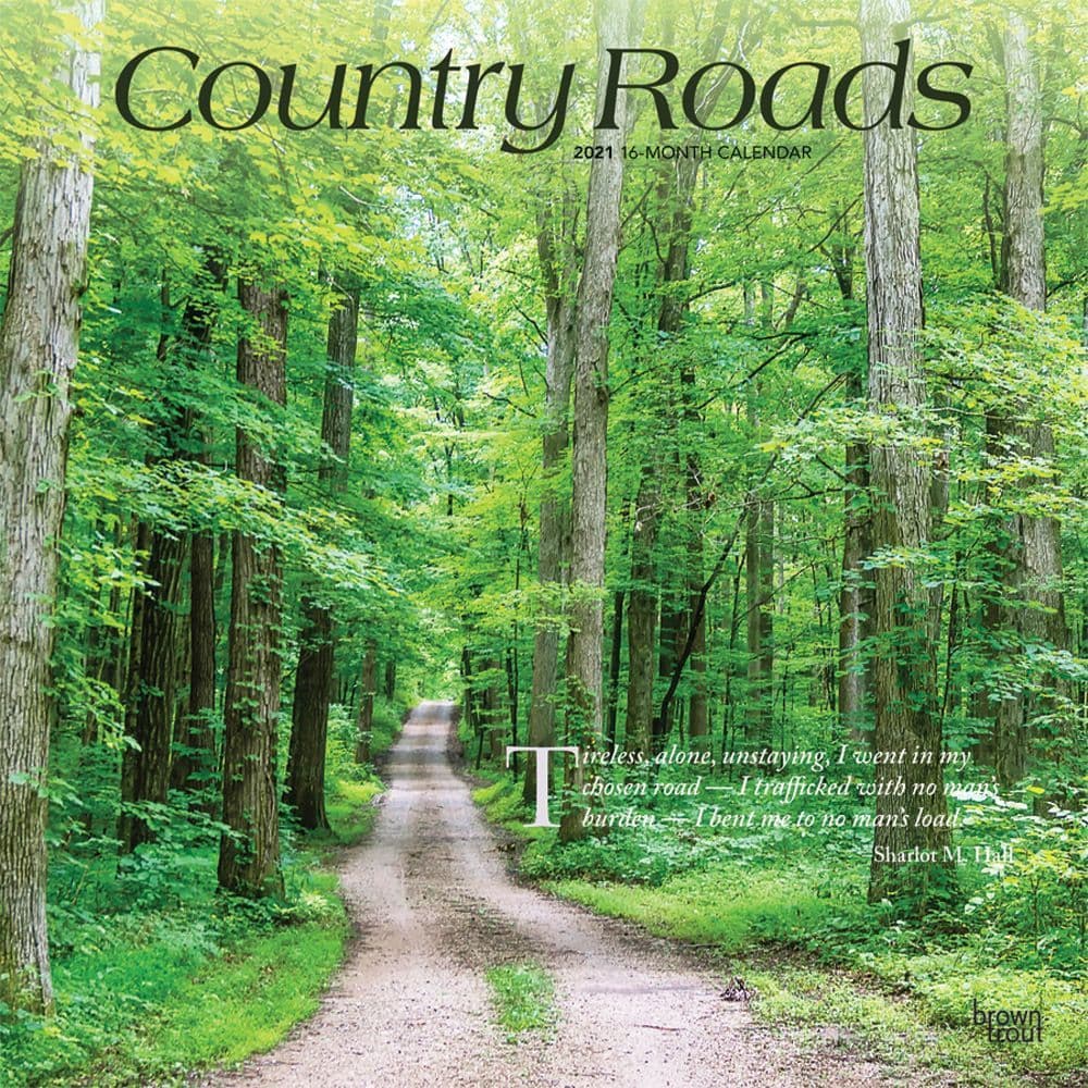 Country Roads Wall Calendar