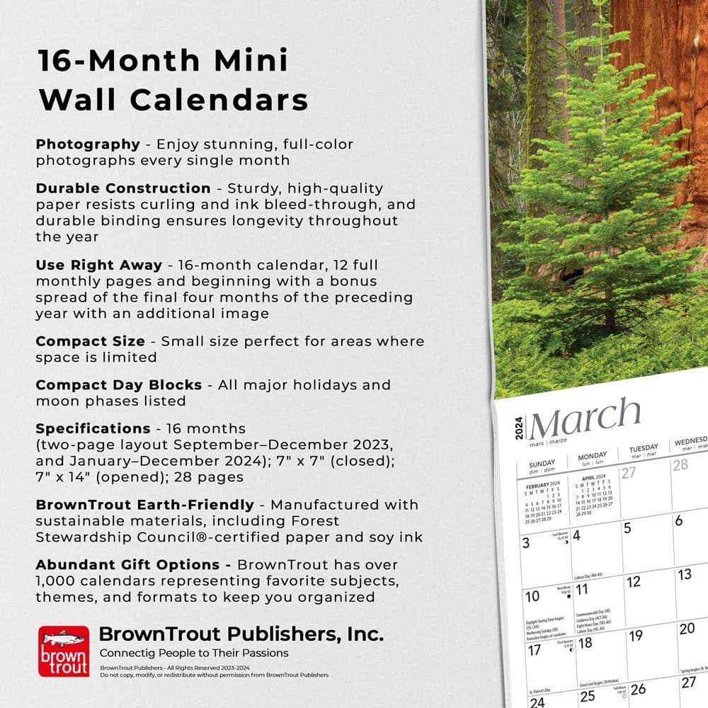 California National Parks 2024 Mini Wall Calendar Fourth Alternate  Image width=&quot;1000&quot; height=&quot;1000&quot;