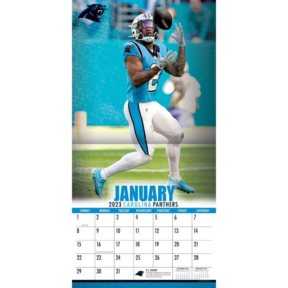 carolina panthers desk calendar