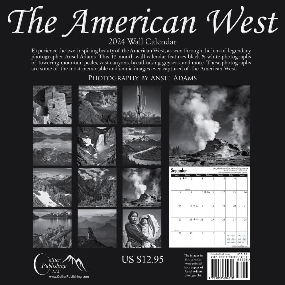 Ansel Adams 2024 Wall Calendar