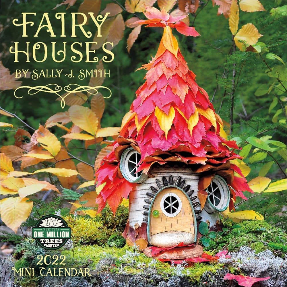 Fairy Houses 2022 Mini Wall Calendar