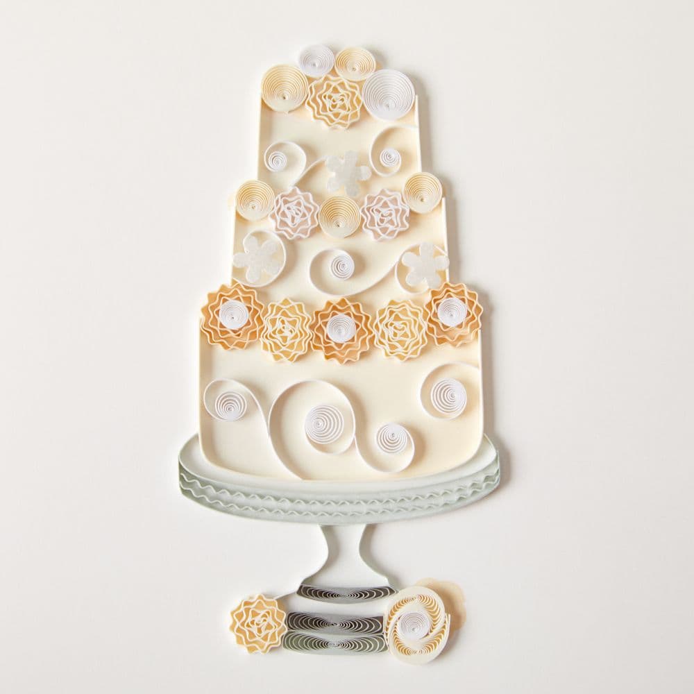 Cake Quilling Wedding Card Fourth Alternate Image width=&quot;1000&quot; height=&quot;1000&quot;