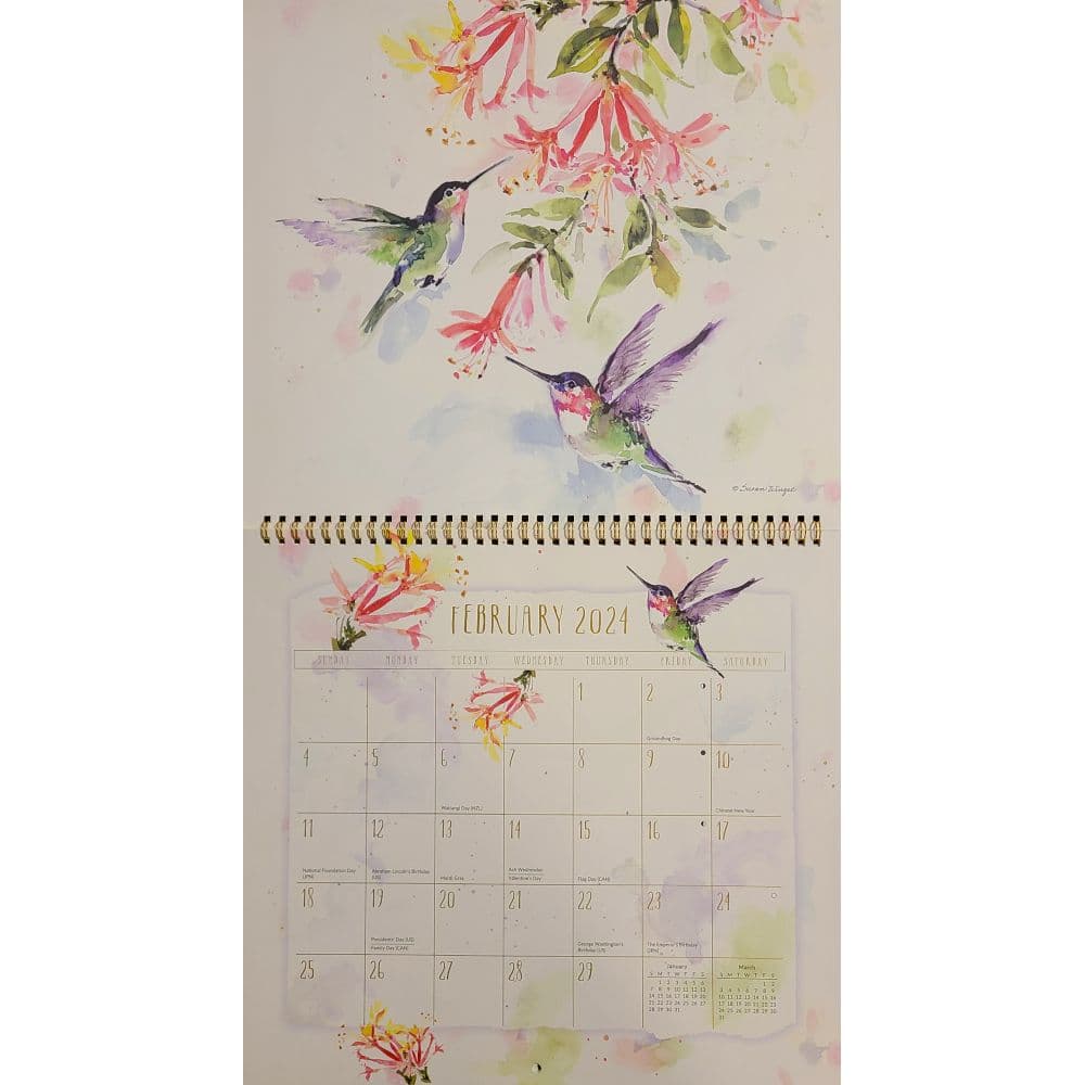 Hummingbirds Spiral 2024 Wall Calendar Fifth Alternate Image width=&quot;1000&quot; height=&quot;1000&quot;