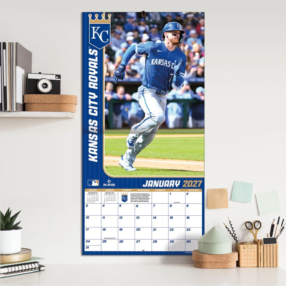 MLB Kanasa City Royals Bobby Witt Jr 2027 Wall Calendar Fifth Alternate Image