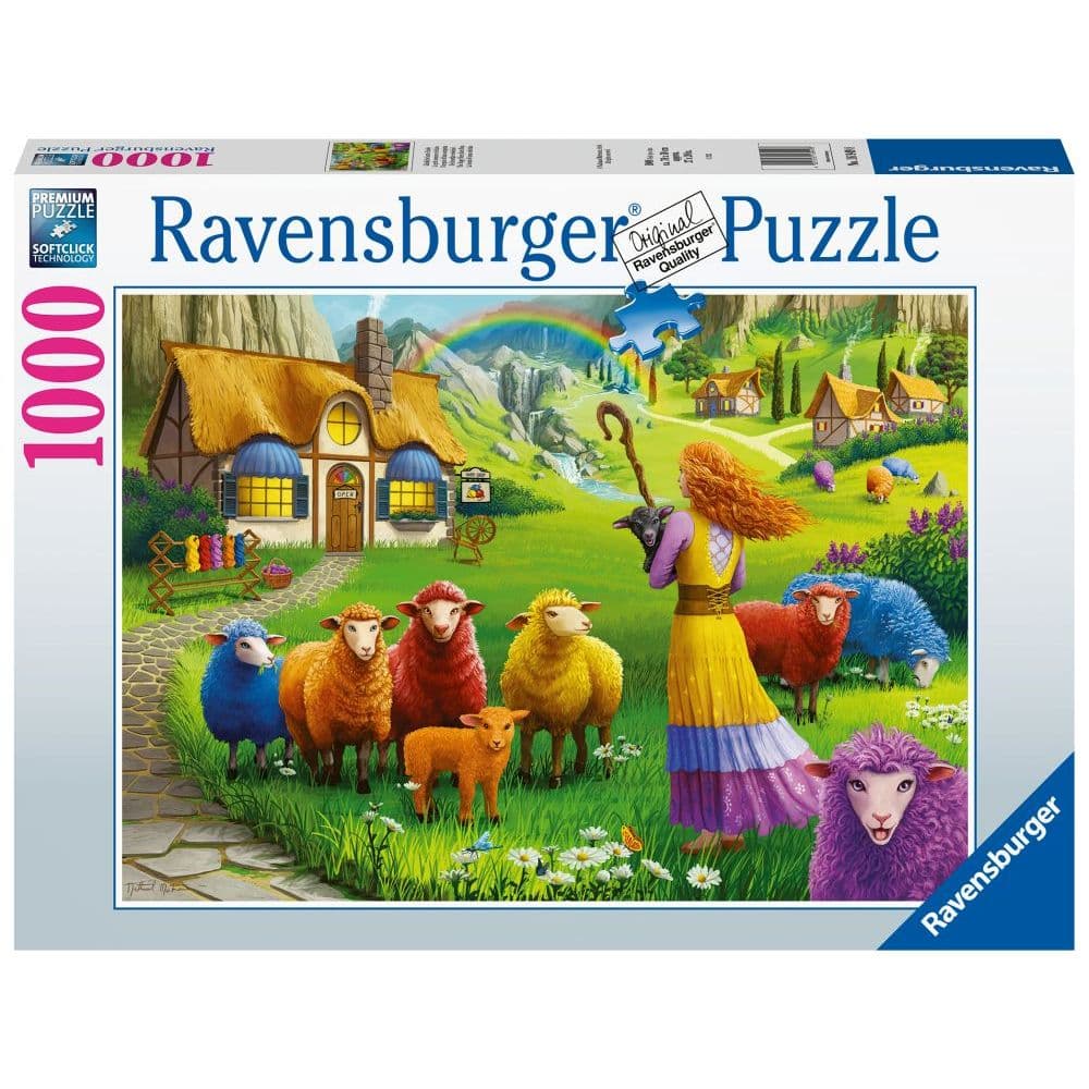 Happy Sheep Yarn Shop 1000 Piece Puzzle Main Product Image