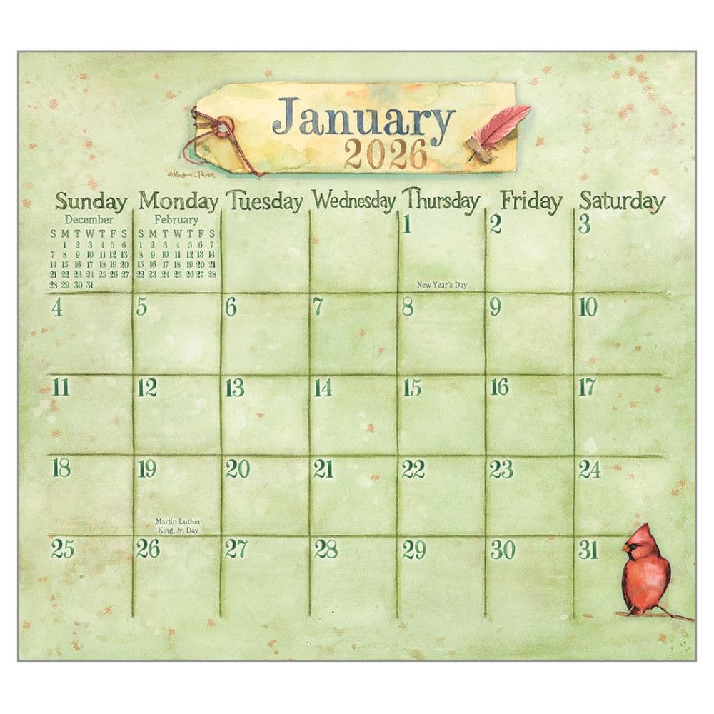 Outside My Window by Michele Palmer 2026 Wall Calendar Third Alternate Image