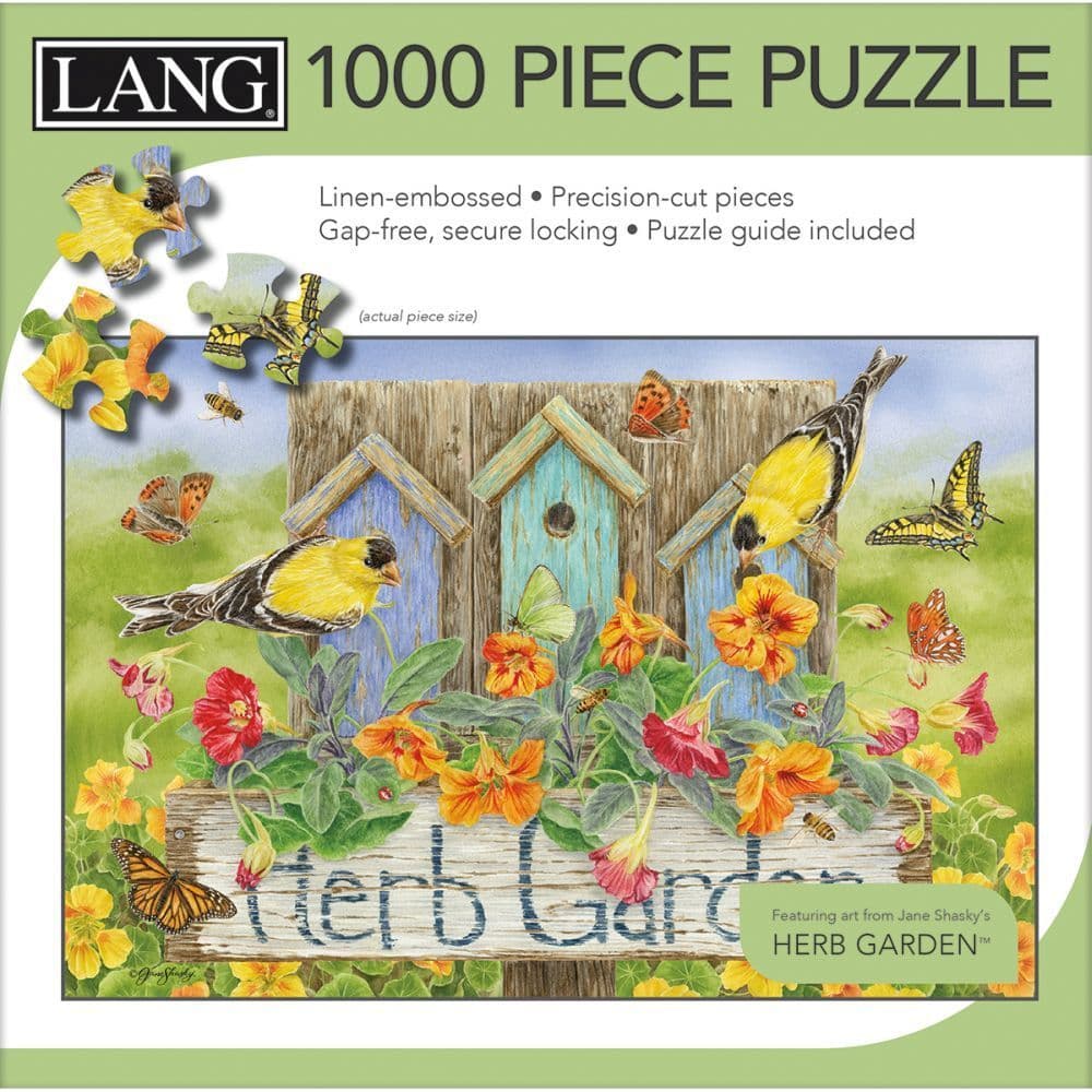 Herb Garden 1000 Piece Puzzle by Jane Shasky 3rd Product Detail  Image width=&quot;1000&quot; height=&quot;1000&quot;
