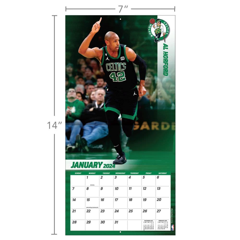 Boston Celtics 2024 Mini Wall Calendar