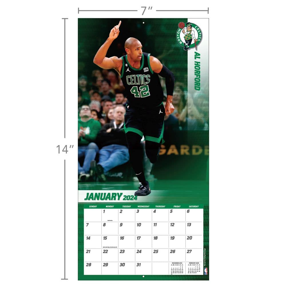 Boston Celtics 2024 Mini Wall Calendar Fifth Alternate Image width=&quot;1000&quot; height=&quot;1000&quot;