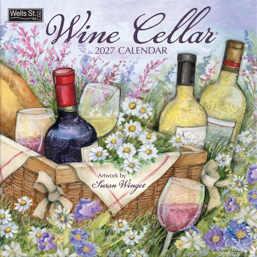 Wine Cellar 2027 Wall Calendar by Susan Winget