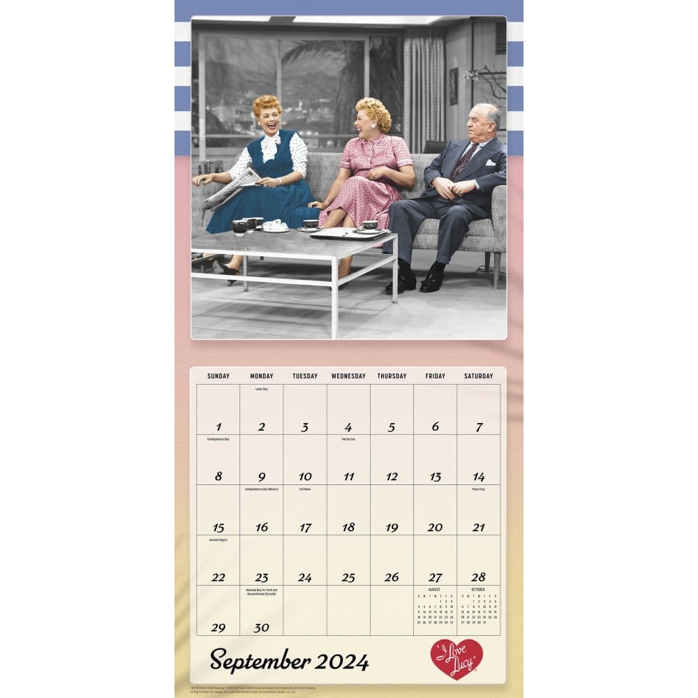 I Love Lucy 2025 Wall Calendar