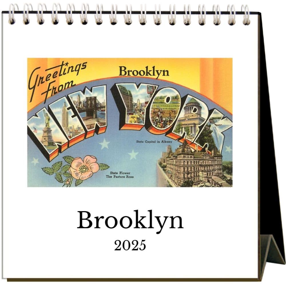 Nostalgic Brooklyn 2025 Easel Desk Calendar