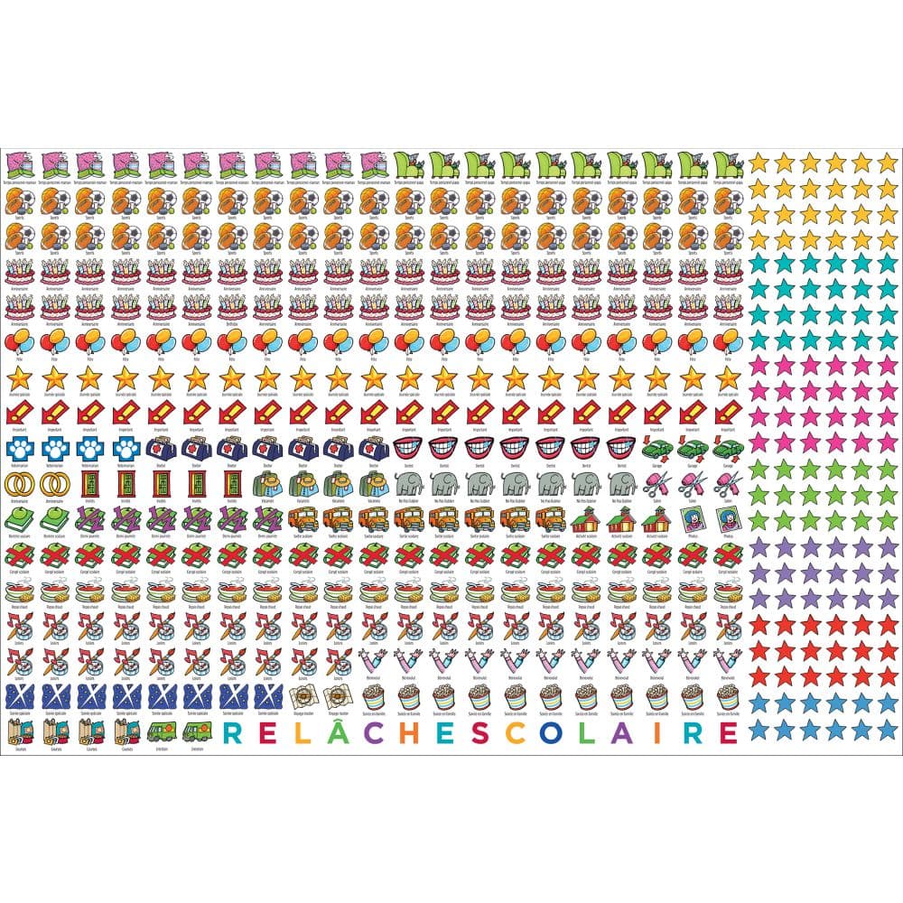 More Time Moms Agenda Familial French 2027 Wall Calendar Fifth Alternate Image