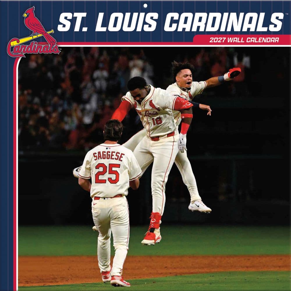 MLB St Louis Cardinals 2027 Wall Calendar Main Product Image