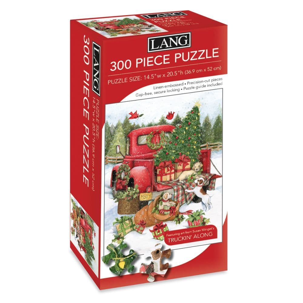 Santa's Truck 300 Piece Puzzle by Susan Winget Main Image