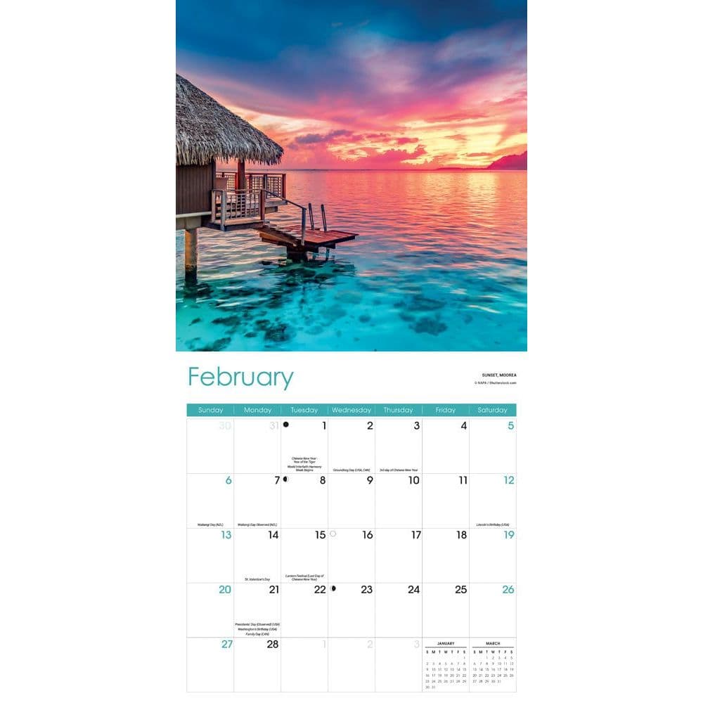 Sunrise Sunset 2022 Wall Calendar - Calendars.com