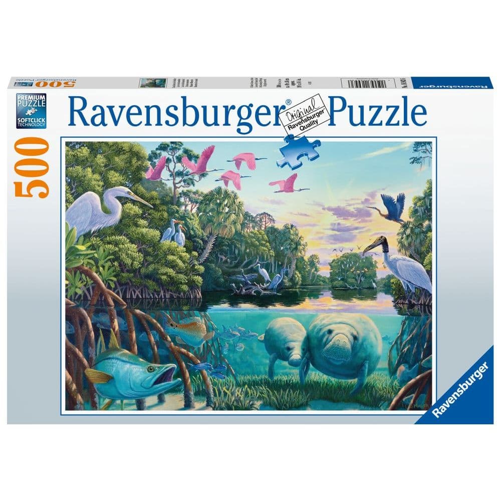 Manatee Moments 500 Piece Puzzle Main Image