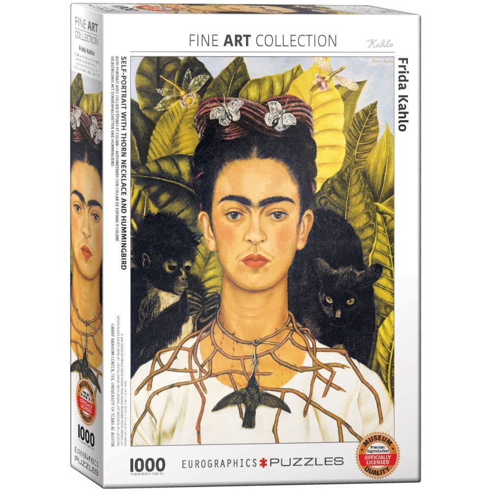 Frida Kahlo Self-Portrait with Thorn Necklace 1000 Piece Puzzle Main Image